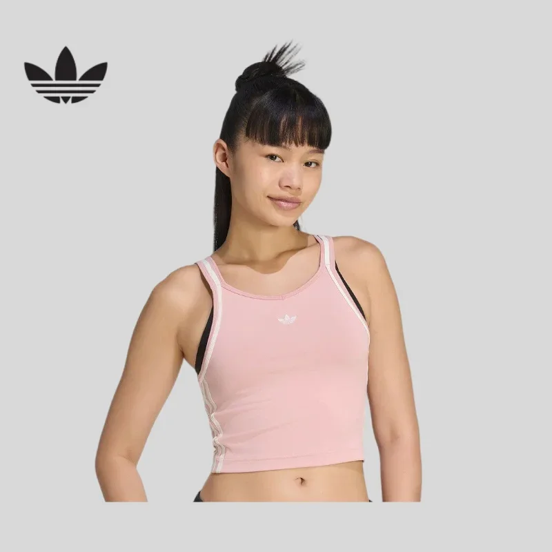 Tank Top Training Vest  Sport VestAdidas Soft Poly Tee Ventilation Fabric All Round Daily Training Sports Short TshirtKY8136