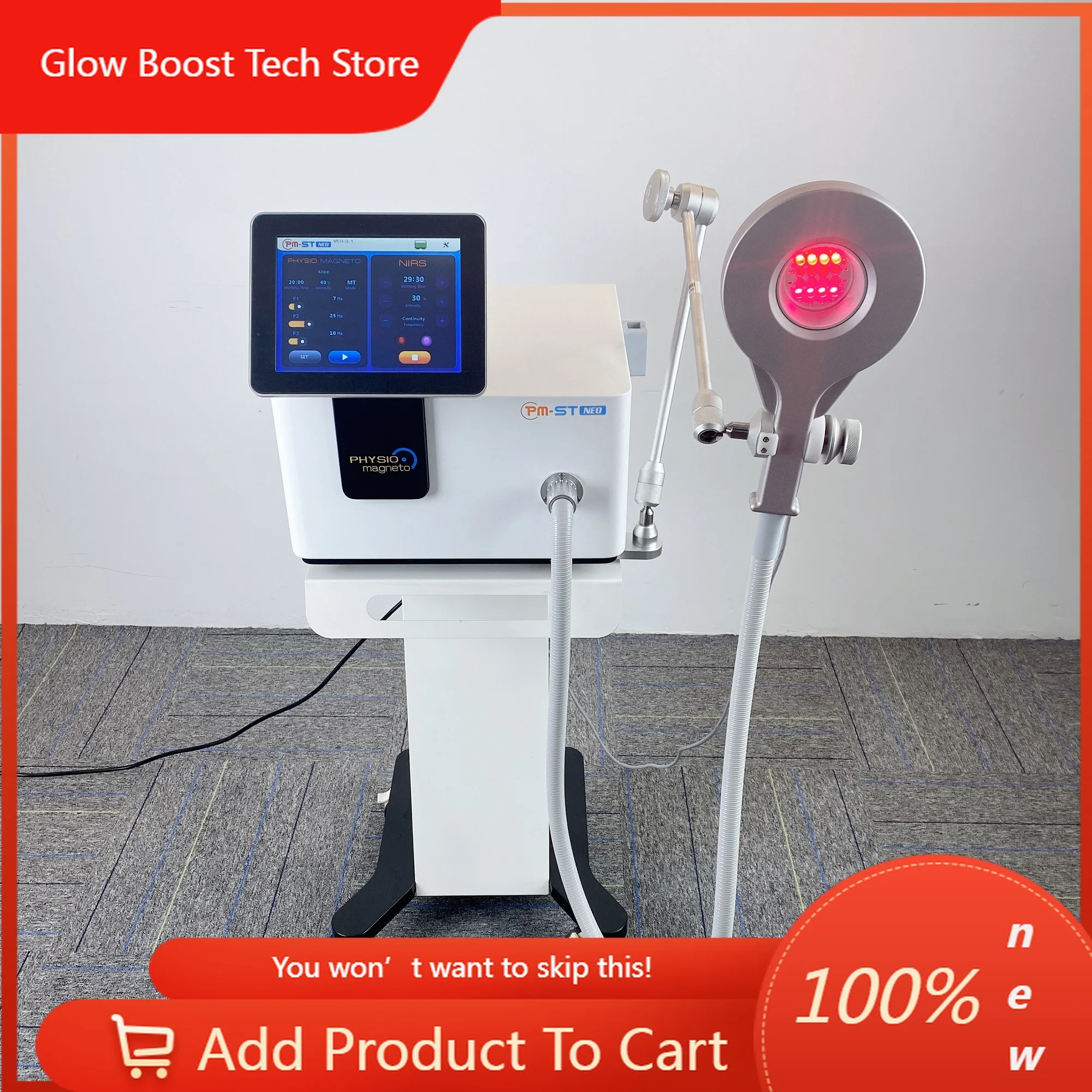 

NYHigh quality rehabilitation physiotherapy equipment/magnetic therapy machine Physio Magneto Super Transduction Plus Nirs