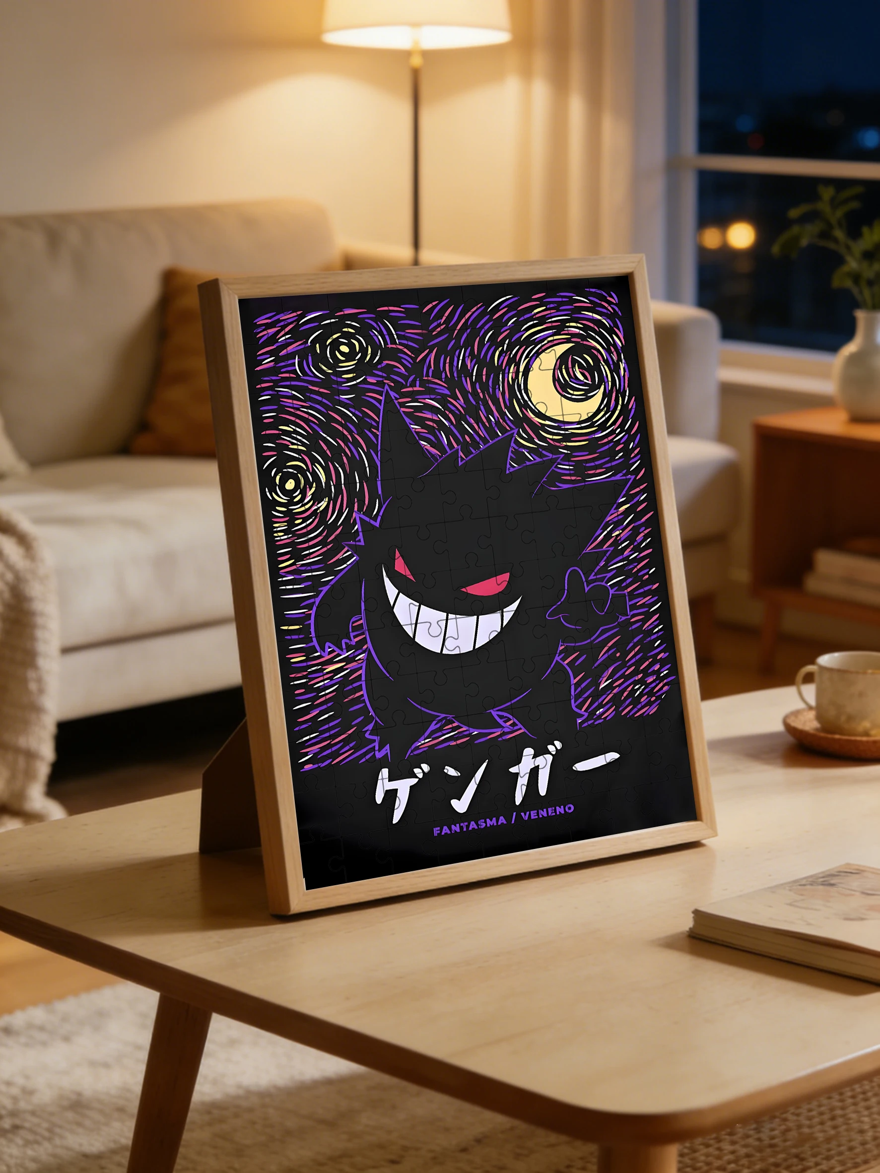 Pokemon Gengar houten puzzelspel - 108/200/300/500/1000 stukjes - Brain Teaser speelgoed voor volwassenen en kinderen