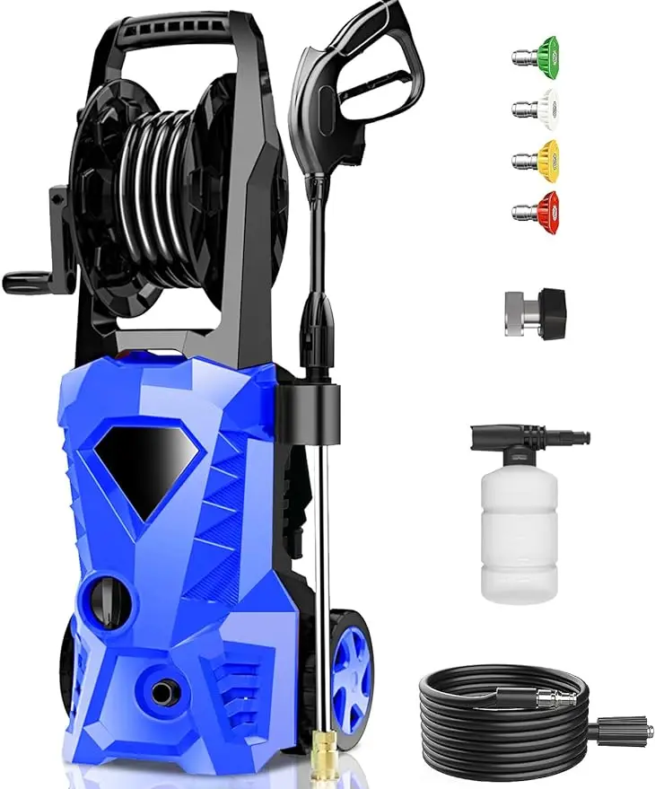 

3800PSI Electric Pressure Washer 2.8GPM Power Washer 1600W High-Pressure Cleaner Machine