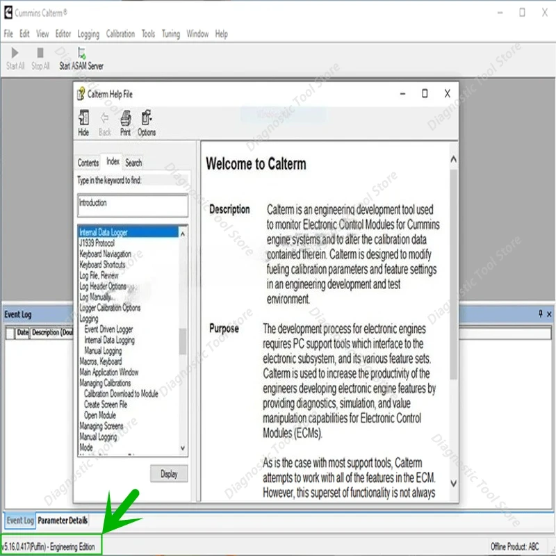 Newest Engineering development tool cummins calterm 5.16 including DPF, SCR, and EGR systems, calterm 5.16 free help install
