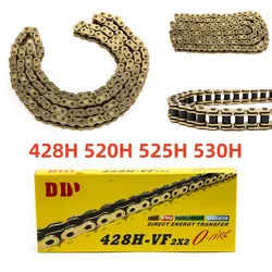Motorcycle O-ring Oil seal Chain Sets Universal High Quality DID O-Ring 520 525 530 428 Chains 120 136 Links