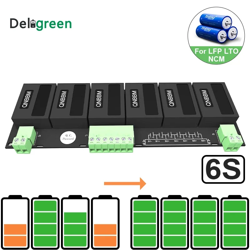 LTO Battery Active Balancer BMS 6S Voltage Equalizer for Lithium Titanate Battery