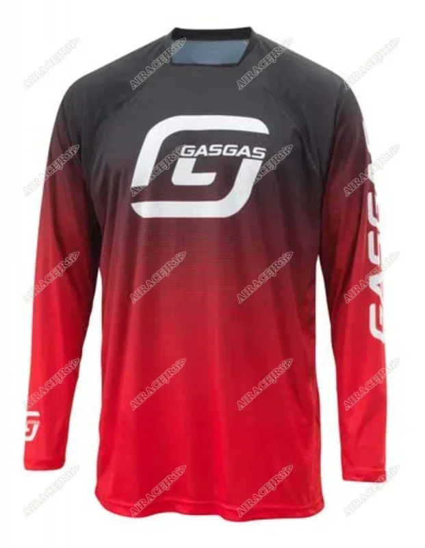 Enduro GASGAS MX MTB Motorcycle Bike Team Downhill Offroad Jerseys DH Bicycle Locomotive Mountain Motocross Long Sleeve T Shirt