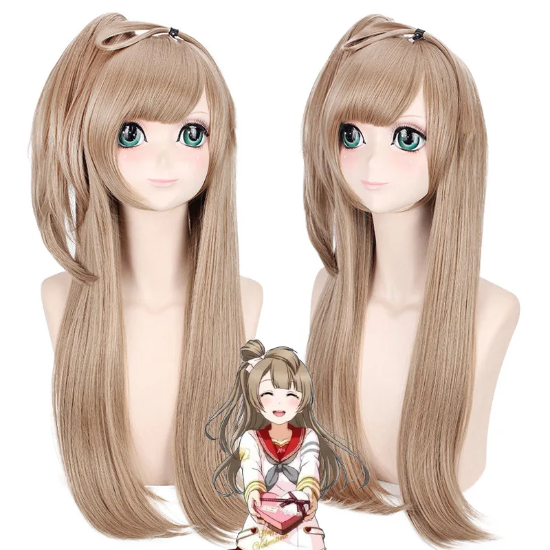 شعر مستعار اصطناعي طويل مموج خط شعر طبيعي من الألياف المقاومة للحرارة زي تنكري للحفلات ملابس يومية موضة شعر نسائي أنيق