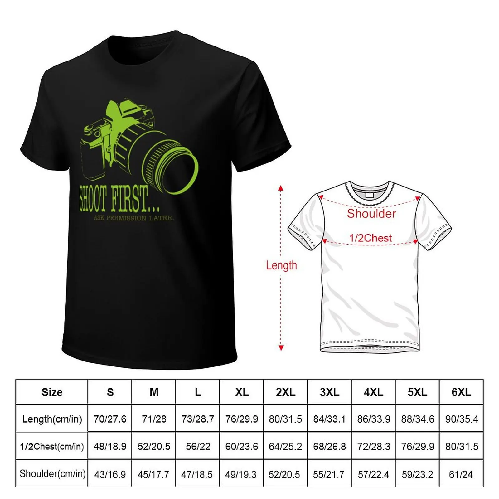 Shoot First, Ask Later T-Shirt Functional Casual Short Sleeve Tee
