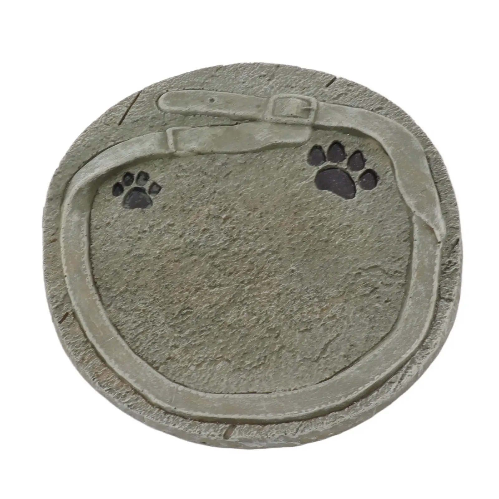 

Weatherproof Resin Pet Headstone with Paw Print - European Style Durable Grave Marker & DIY Memorial Decoration