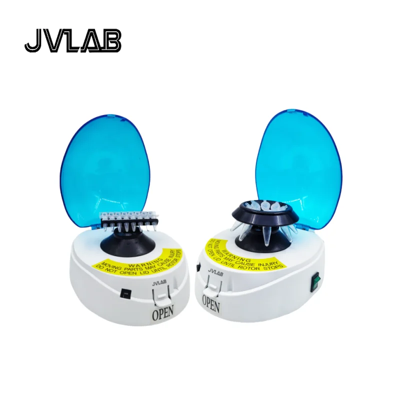 Mini Centrifuge Palm Centrifuge Laboratory Centrifuge 4000~10000 rpm Up To 8 PCR Tubes of 0.5ml 1.5ml 2ml Two Rotors RCF