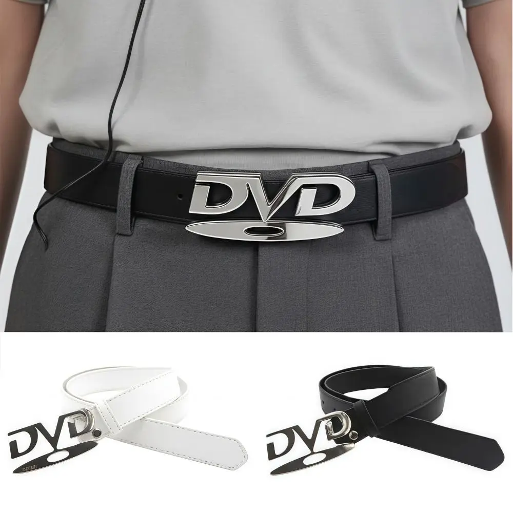 เข็มขัดดีไซน์ย้อนยุคแบบอังกฤษ ดีไซน์แฟชั่นอเนกประสงค์ เข็มขัดผู้หญิงแบบ DVD ทนทาน สไตล์ลำลอง เข็มขัดเฉพาะกลุ่ม ตกแต่งกางเกงยีนส์