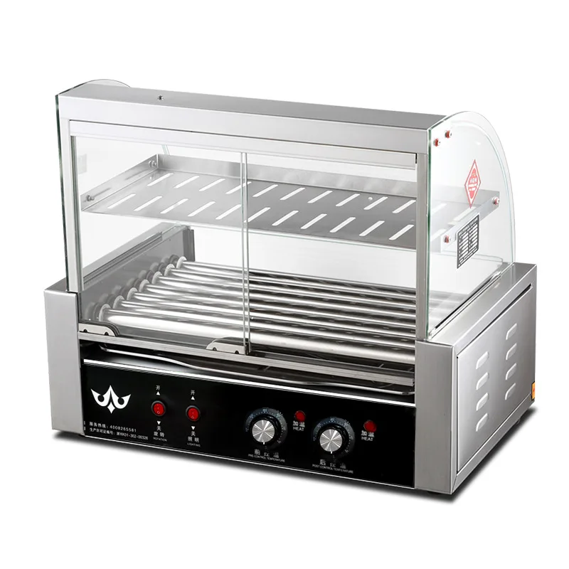 Commercial sausage grilling machine Automatic sausage rolling machine Taiwan ham sausage machine