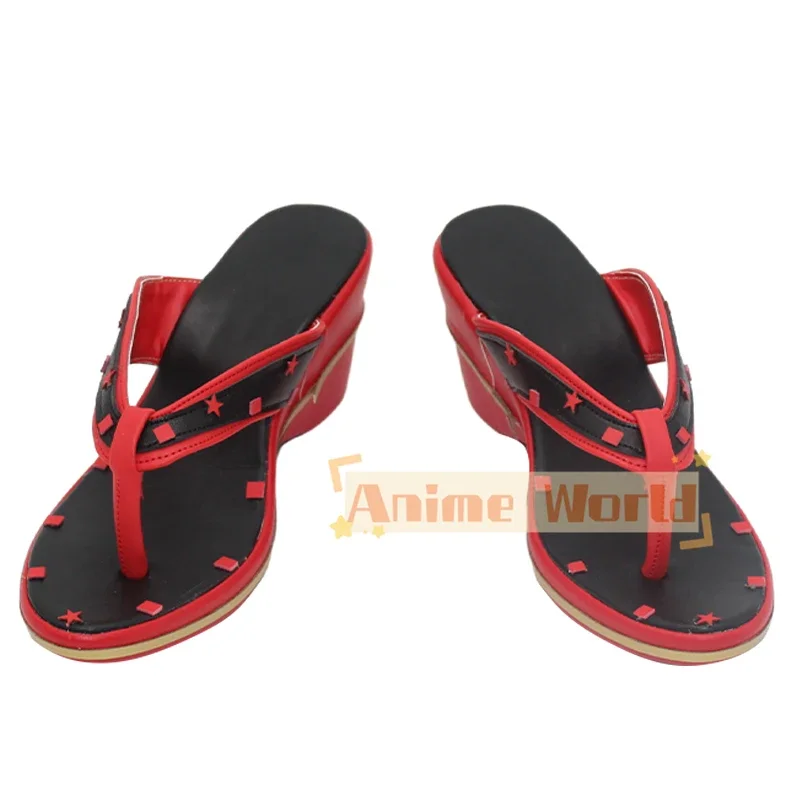 Nina kosaka cosplay sapatos botas de carnaval de halloween sapatos de couro do plutônio vtuber cosplay adereços feitos sob encomenda
