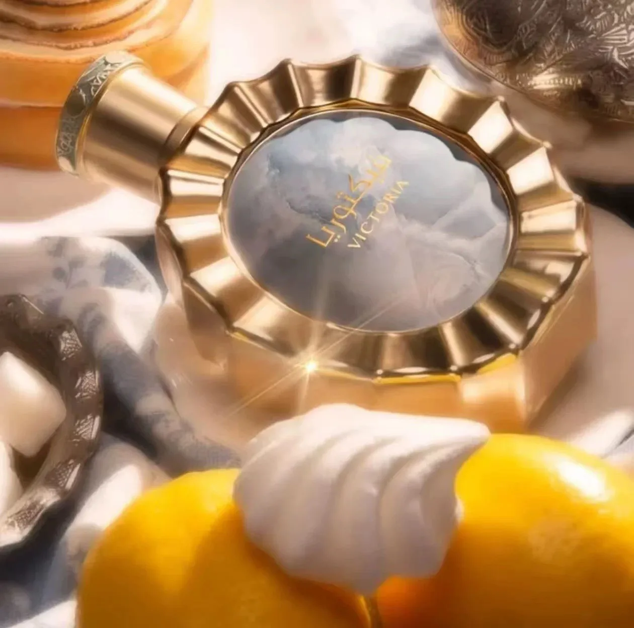 

Victoria Arab 3.4 oz (100 ml) Eau de Parfum Spray, with a pleasant scent that blends fresh vanilla