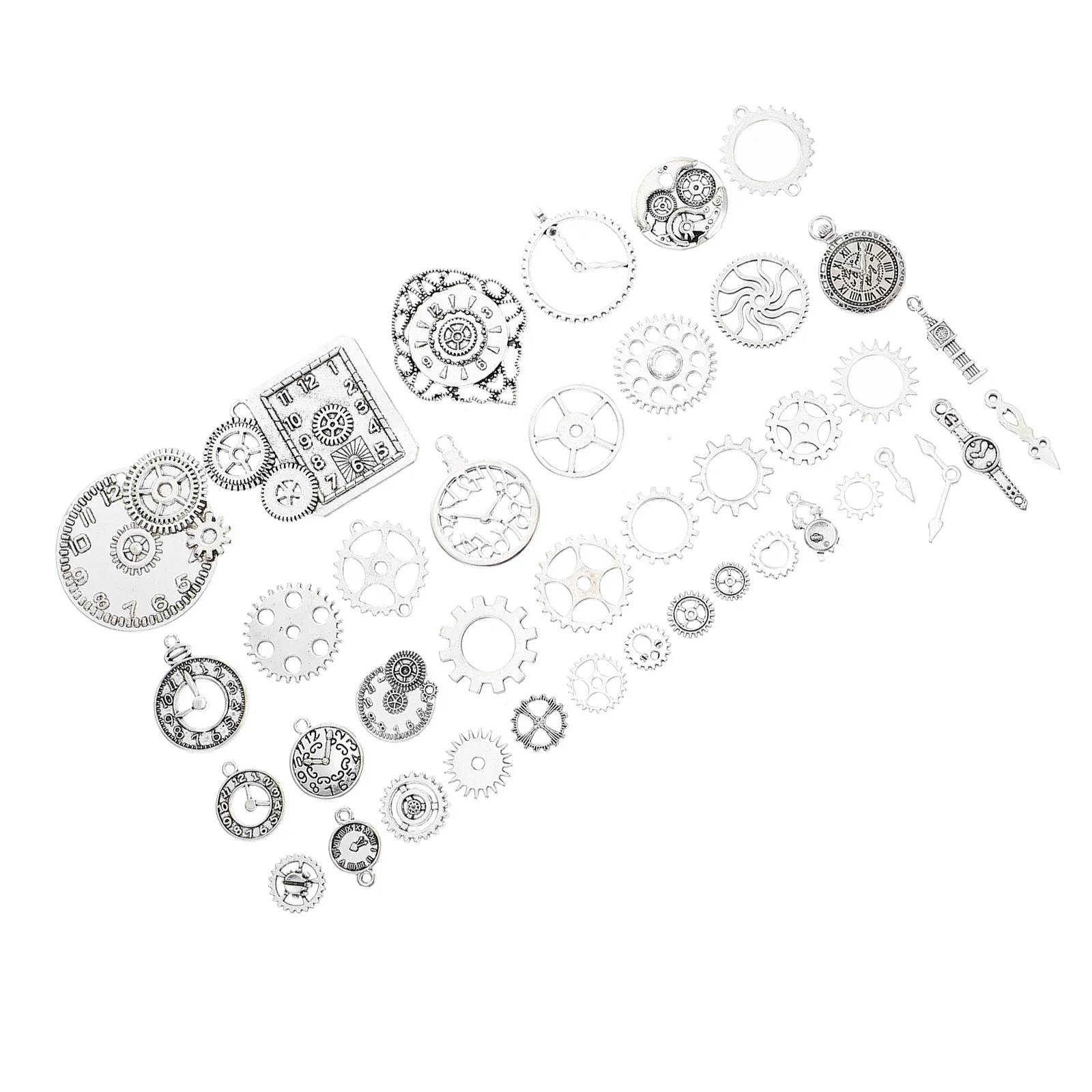 

40Pcs Charms Retro Punk Gears Tiny Delicate DIY Project Crafts Decor Steampunk Gears Retro Punk Charms