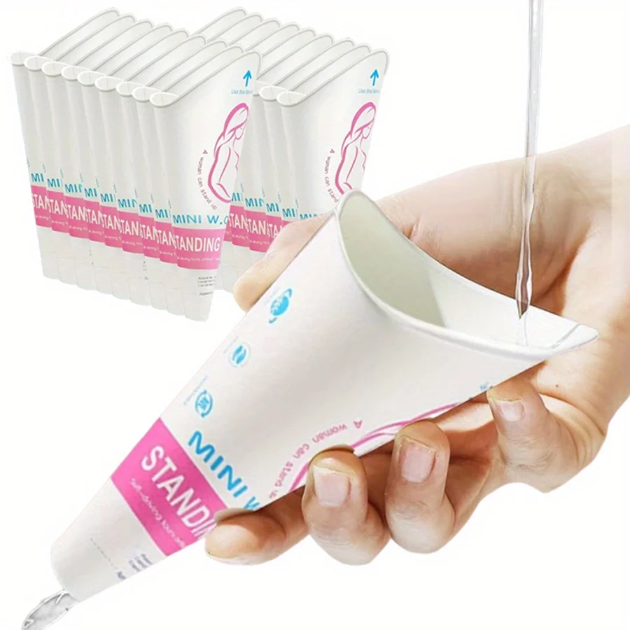 10/20pcs Disposable Women's Standing Urinal for Camping Hiking Travel Portable Paper Urination Device for Women Pregnant JXB