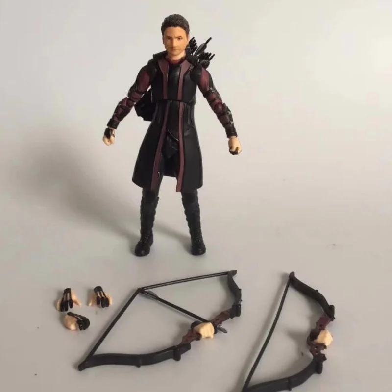 

Экшн-фигурки Marvel The фигура Мстителей Shf Hawkeye, модель подвижных суставов, Коллекционная модель, декоративные игрушки, статуя, подарки на день рождения