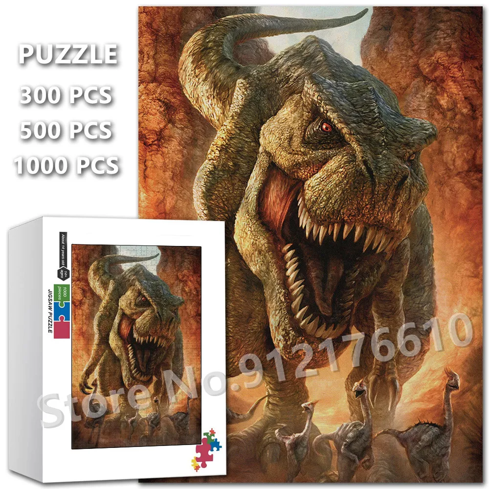 

Dinosaur Jigsaw Puzzle Tyrannosaurus Rex Stegosaurus Deltoid Pterosaur Educational Toy Puzzle for Boy Christmas Birthday Gifts