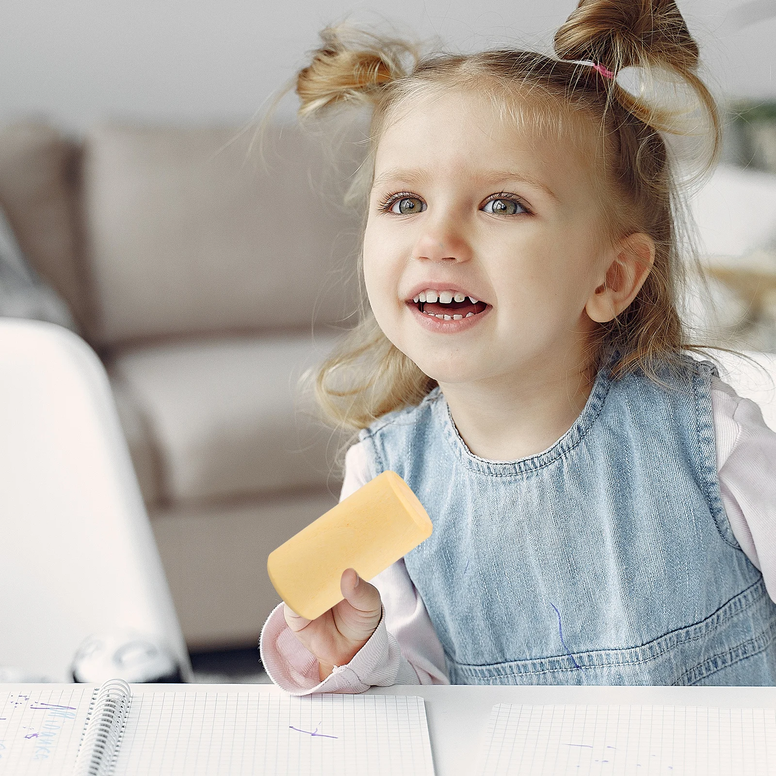 

Wooden Maracas Wood Shaker Hand Percussion Instrument Early Education Rhythm Performance Finger Shaker Musical Gift