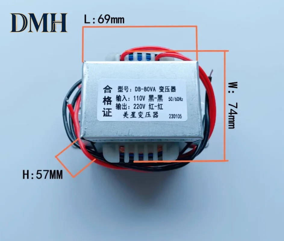 80W power transformer 110V to 220V export Japan Taiwan USA 50HZ/60HZ transformer boost