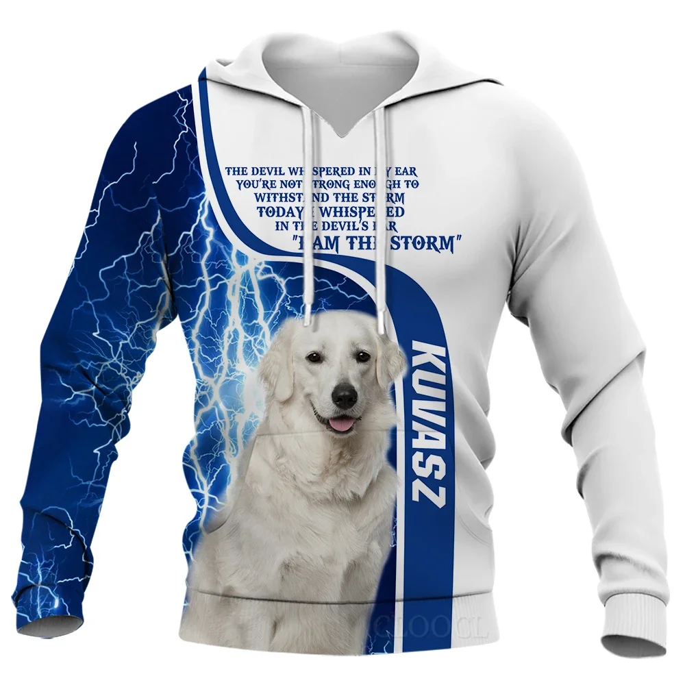 CLOOCL-Sudadera con capucha para hombre y mujer, jersey con estampado de gráficos 3D de Animal Kuvasz, ropa de calle de manga larga, ropa de moda para niño y niña