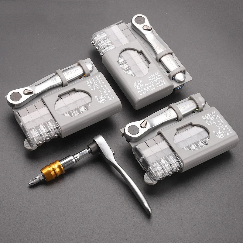 Cacciavite a cricchetto set combinato cacciavite positivo e negativo, 10 pezzi, strumento di riparazione cacciavite FO-9212A/B/C