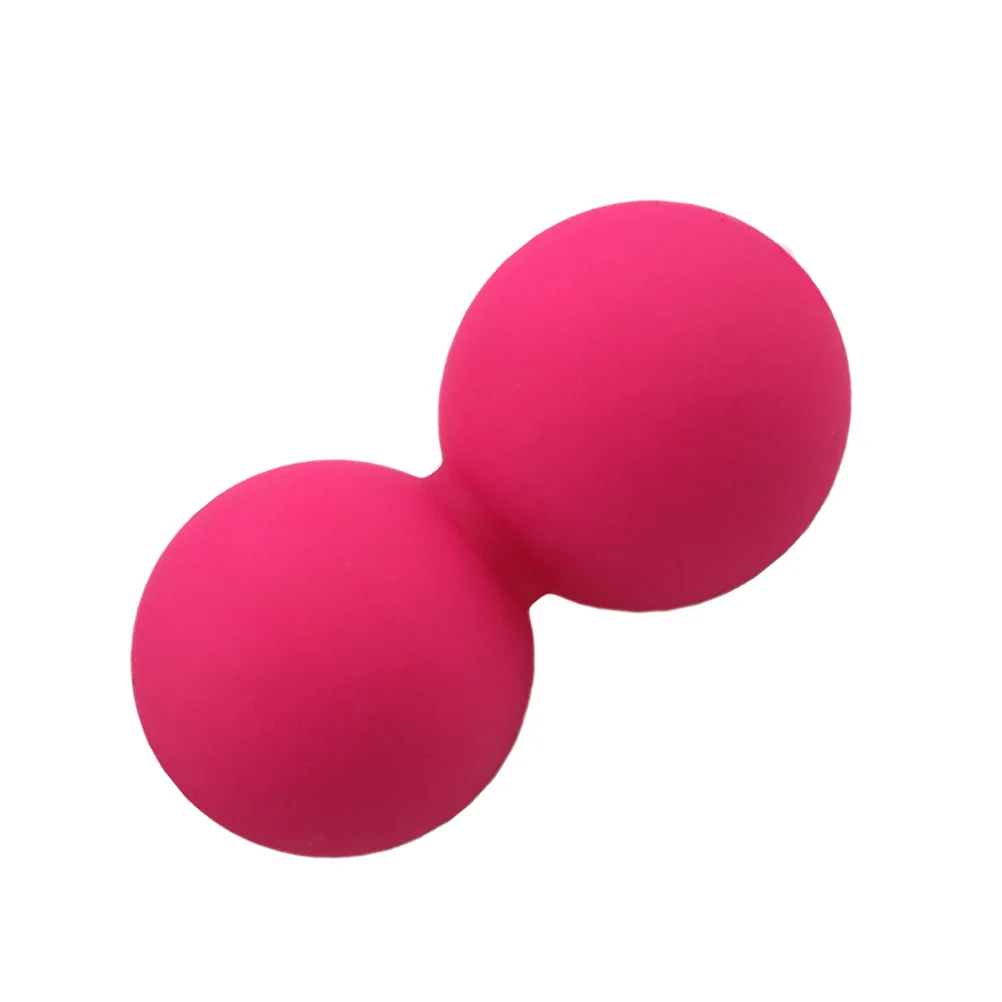 

Peanut Back Roller Extra Firm Muscle Massager for Spine Hip-Bone Myofascial Release Sore Muscles No Smell Seams Rose Red