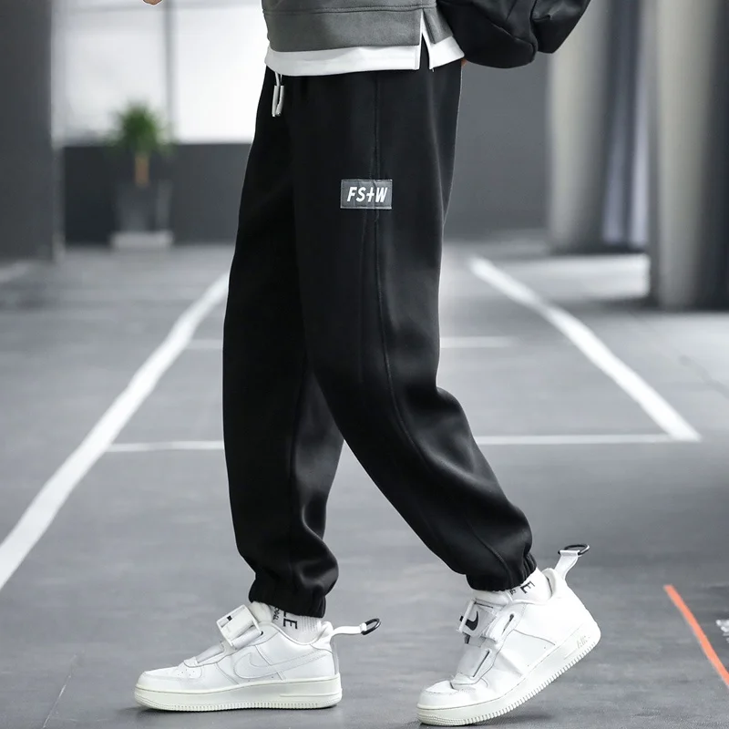 

Мужские повседневные свободные спортивные брюки, модные брюки на весну-осень, длинные брюки-карго с эластичной талией, молодежные, для активного отдыха