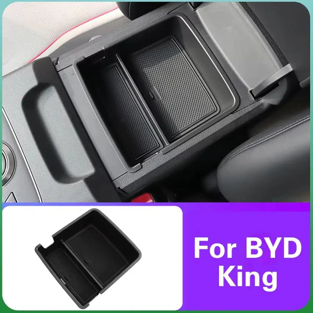 

For BYD KING DMI Chazor 2024 Car Styling Center Console Organizer Storage Box Armrest Storage Box Auto Modified Parts Tools