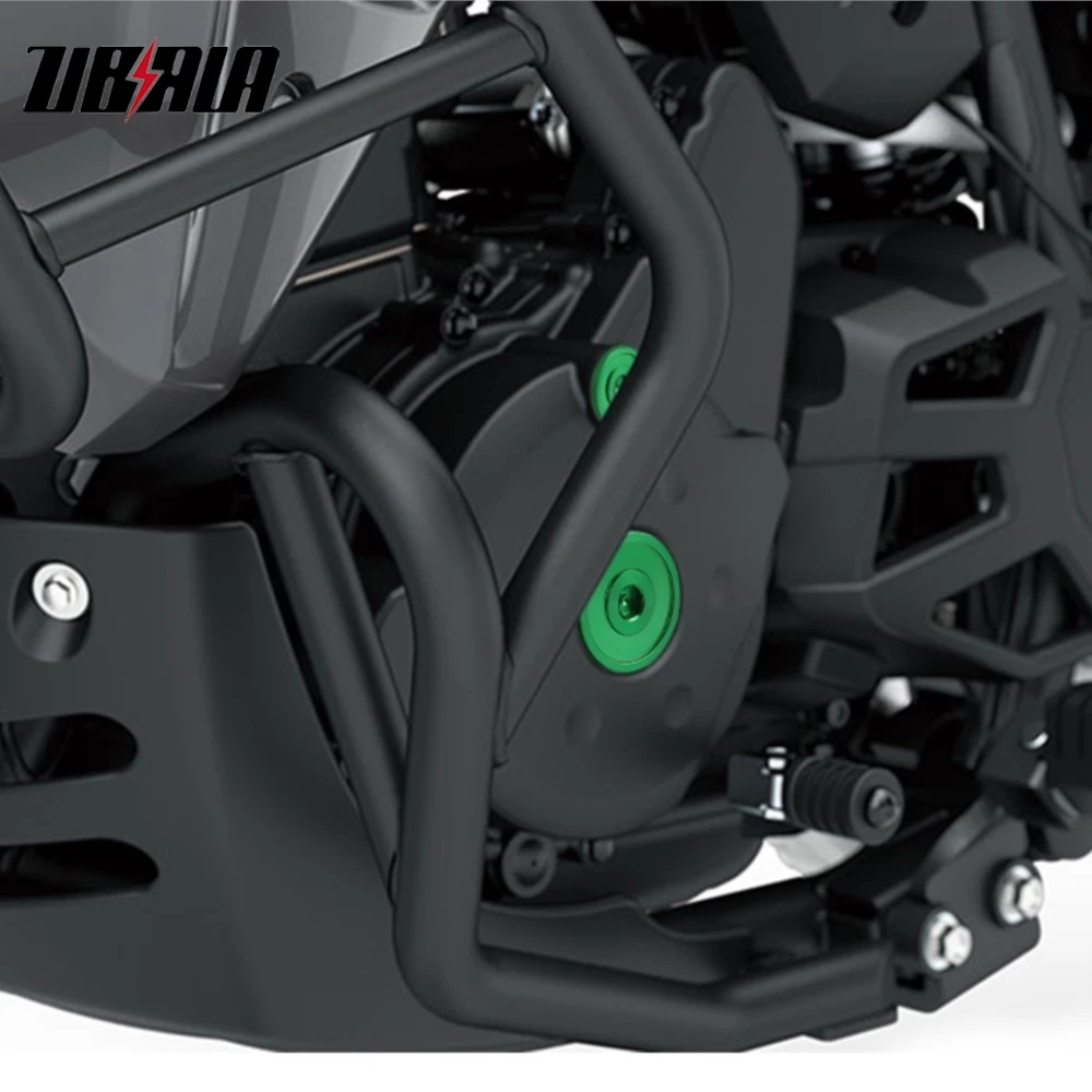 KLR 650 الإطار قبعات الزخرفية لكاواساكي KLR650 KLR-650 1987-2024 2025 دراجة نارية الحق علبة المرافق محرك توقيت غطاء غطاء التوصيل #3