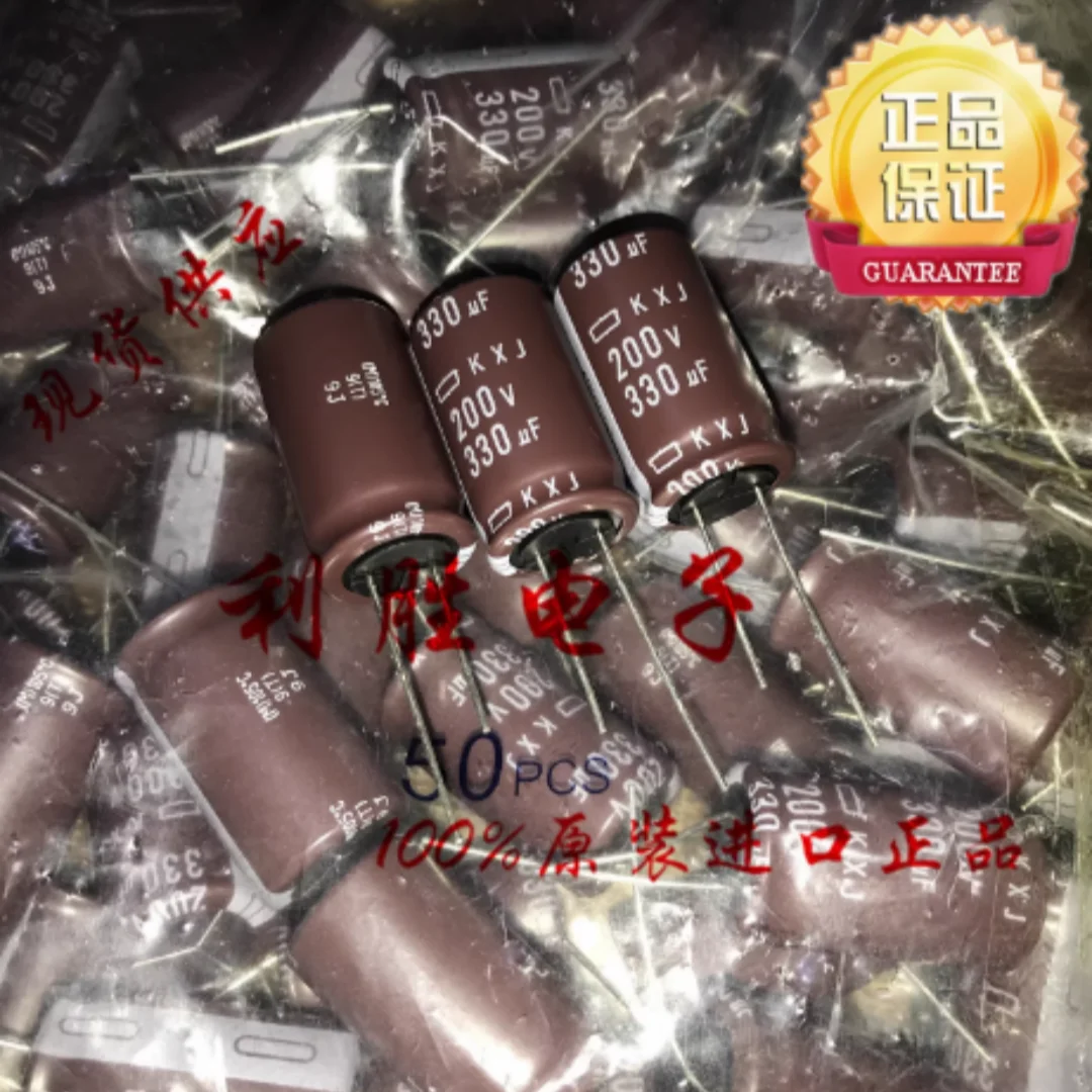 330UF 200V Japanese Black Diamond capacitor 200V330UF 18* 31.5K XJ, high frequency and low resistance