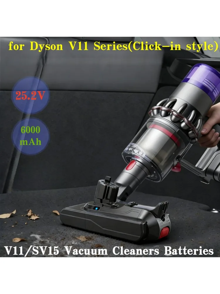 Vervangende Click-in Lithium-accu voor Dyson V11, compatibel met Dyson V15 stofzuigers, modellen SV22 SV47. - afbeelding 2