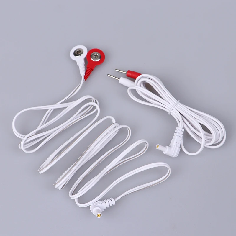 (.) 1.5/1.8M 2.35mm Replacement Jack DC Head Electrode TENS Unit Lead Wires Connector Cables