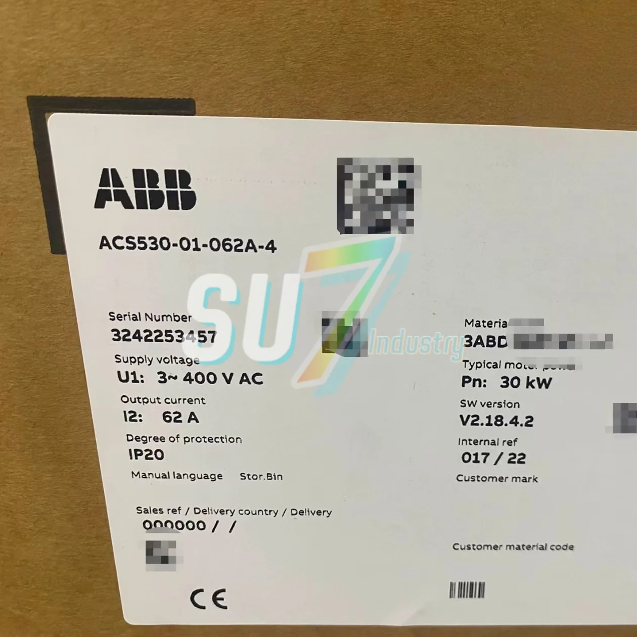 

Преобразователь частоты Новый оригинальный ACS530-01-062A-4 ACS530-01-073A-4