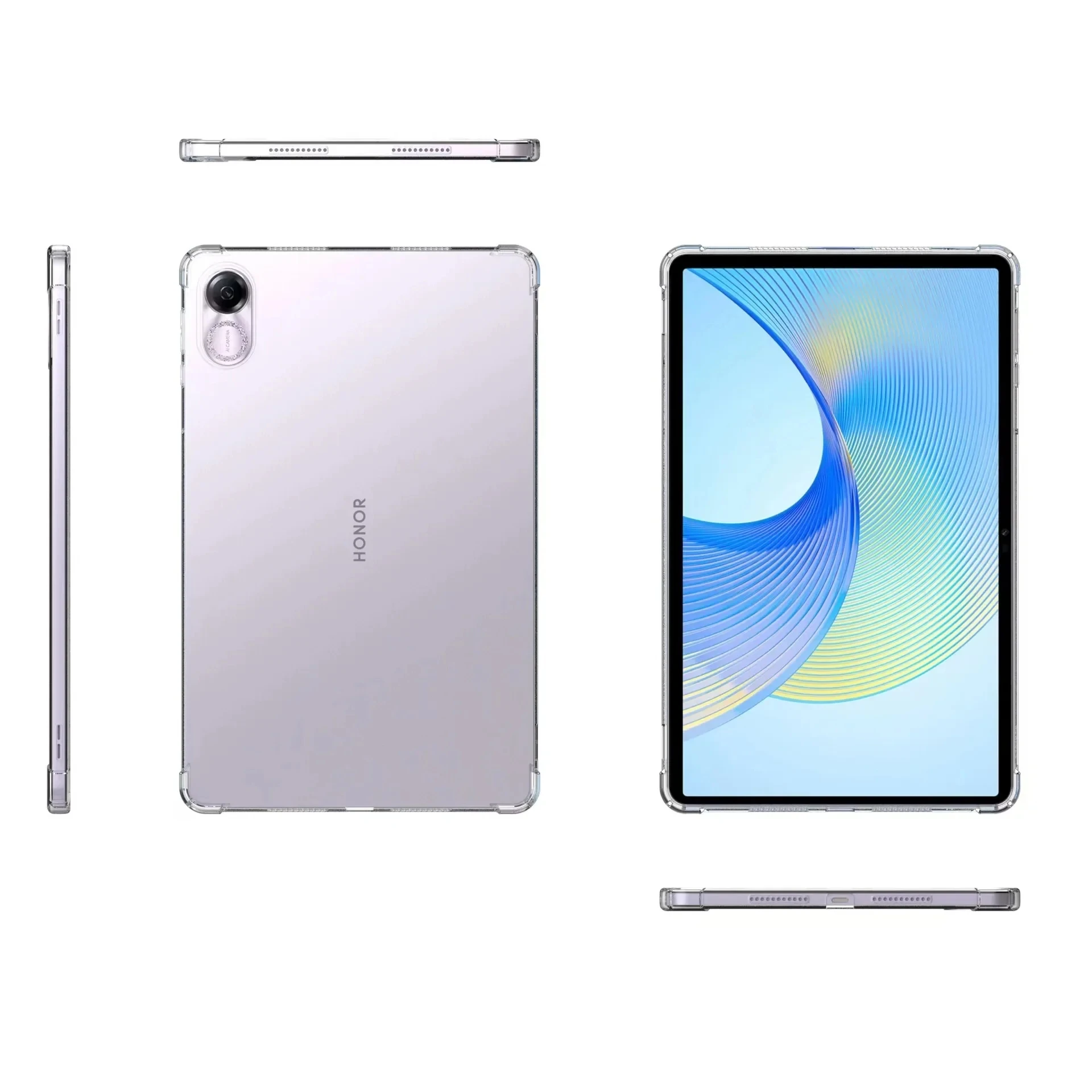 Soft TPU Tablet Case For HUAWEI Honor Pad X8a 2024 Transparent Silicone Protective Back Cover For Honor Pad X9 X8 Pro 11.5 2023