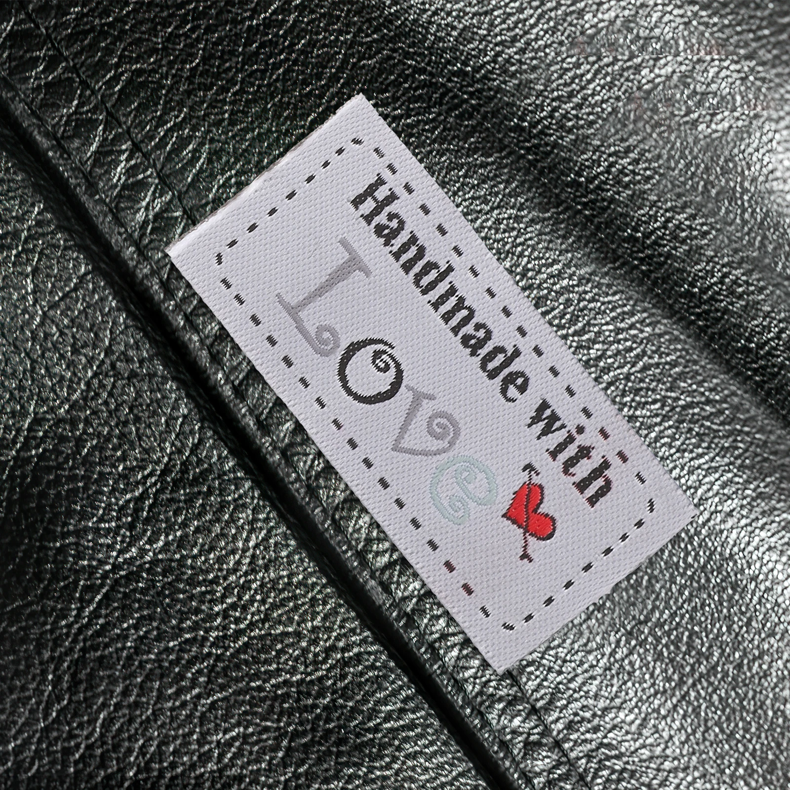 

100Pcs Handmade Love Tags Soft Woven Labels for Apparel Crafts Sew on Patches for Quilts Garments Personalized Sewing Label