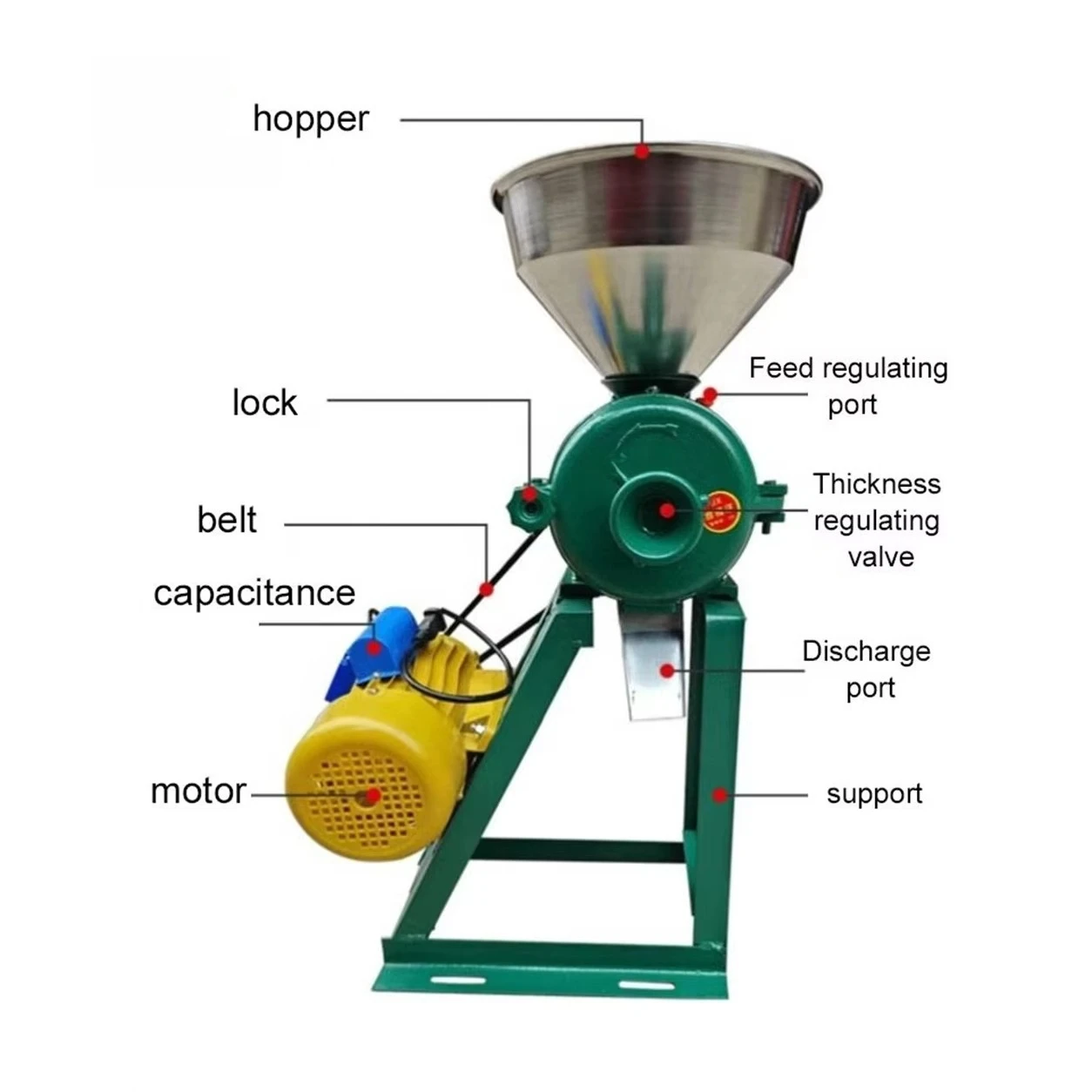 FXL Grain Flour Making Machine Wheat Cassava Peanut Butter Sesame Paste Nut Powder Grinding Equipment