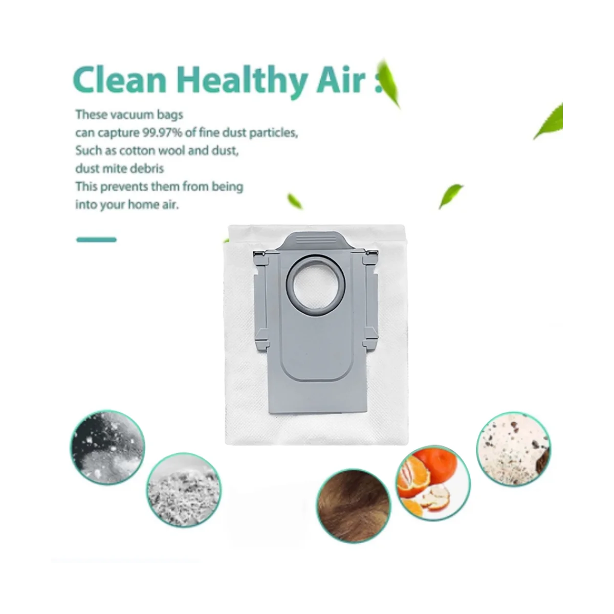 Piezas de repuesto para Xiaomi Roborock P10 / Q Revo, accesorios para Robot aspirador, bolsa de polvo, bolsa de basura, 12 unidades