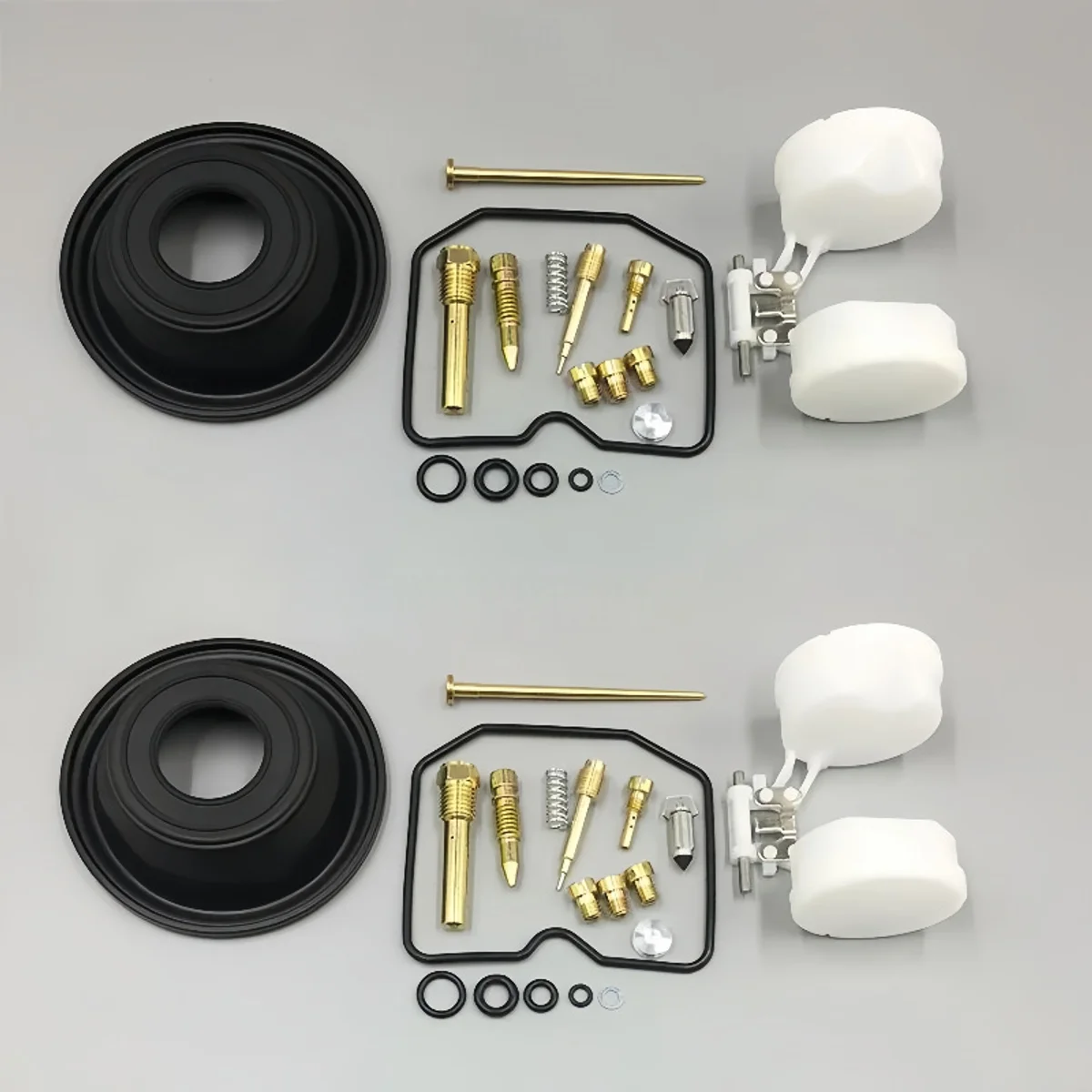 Carb Vacuum Plunger Diaphragm Float Kit For KLE500 1991-2005 Cylinder Adventure Bike Fuel Repair Parts