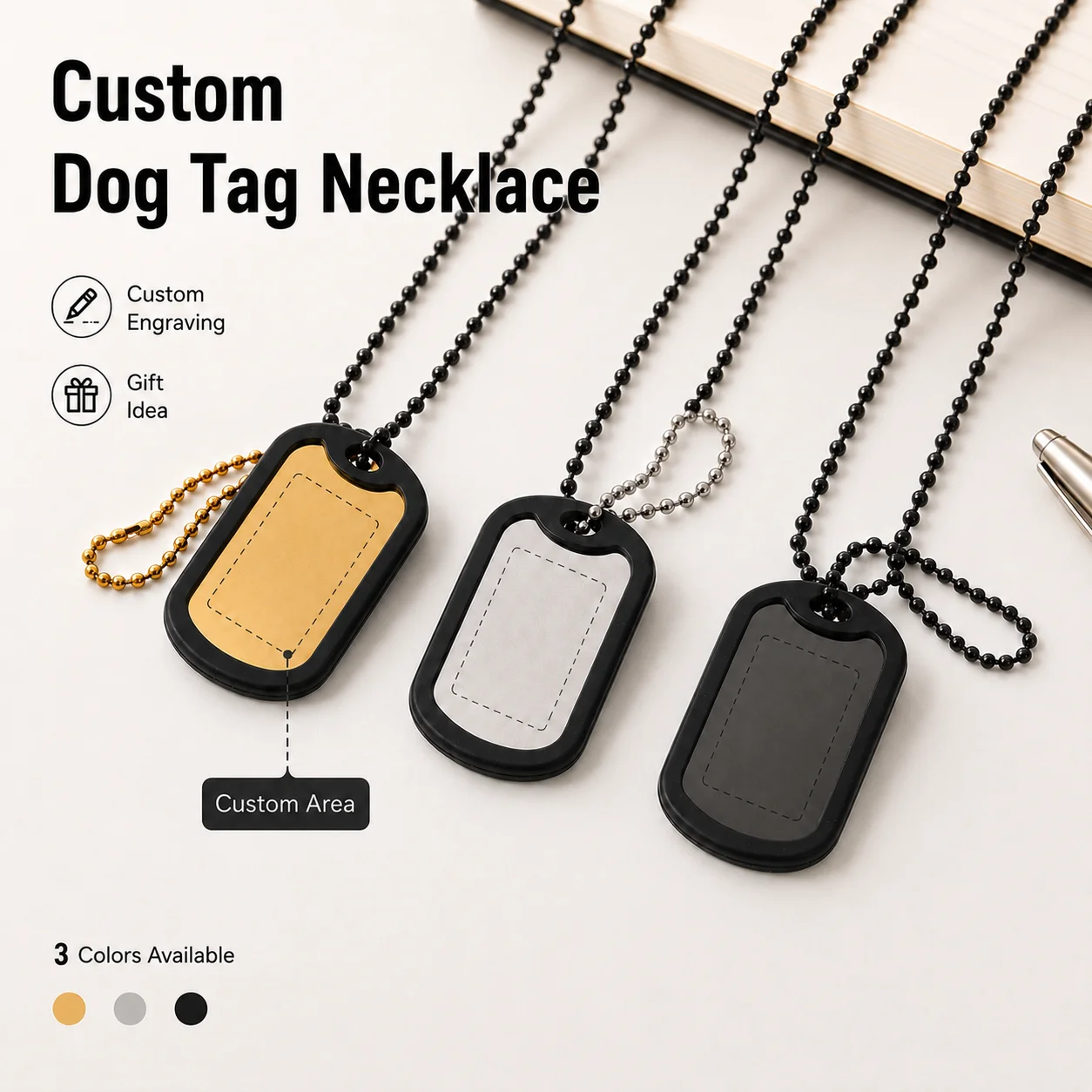 

Stylish Customizable Stainless Steel Keychain, Creative Laser Engraving, Portable Gift For Friends, Personalized Name Keychain