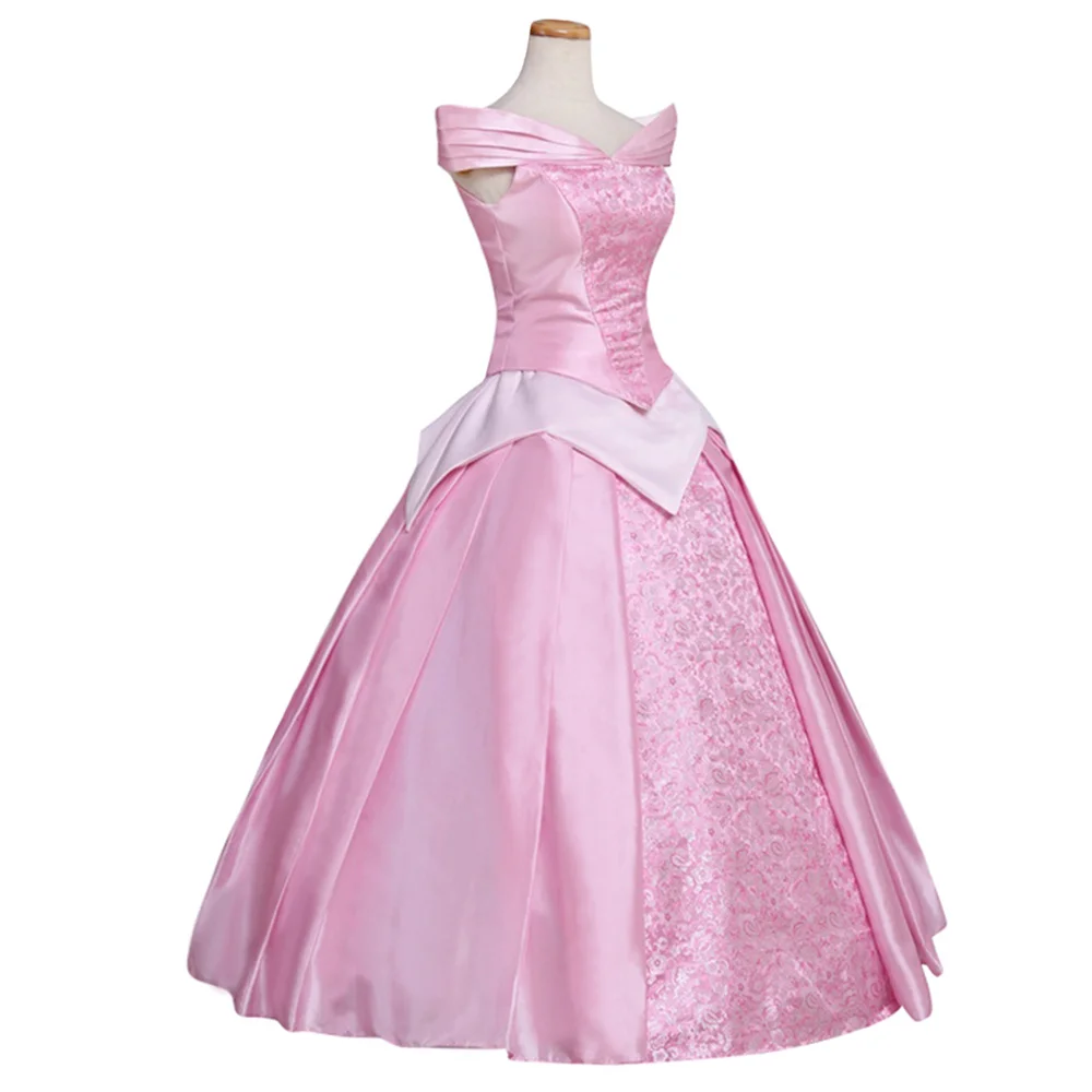 Aurora Cosplay Costume pour femme, robe rose pour adulte, robe de Rhpour fête d'Halloween, sur mesure