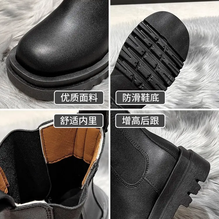 2023 New Thicken Winter Knight Boots Women Knee High Long Square Heel Boots Retro Thick Motorcycle Boots Black White Botas Mujer