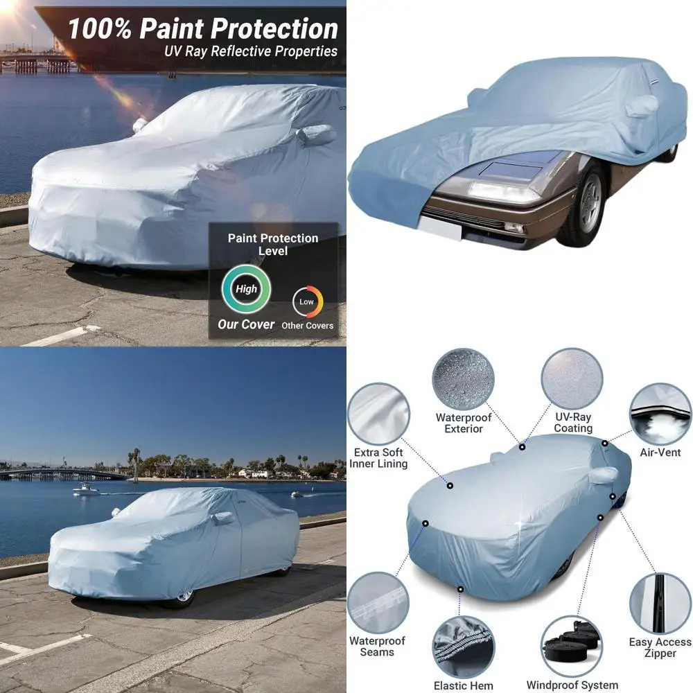 

Luxury Car Cover - 1985-1989 412 GT Heavy-Duty Waterproof All-Weather UV Protection Cover with Straps and Storage Bag