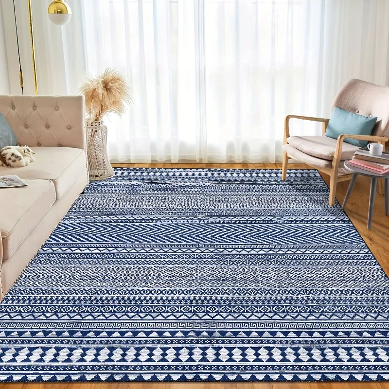 

Area Rug Living Room Rugs Machine Washable Boho Large Carpet for Bedroom Nursery Office Dining Room Home House Decor