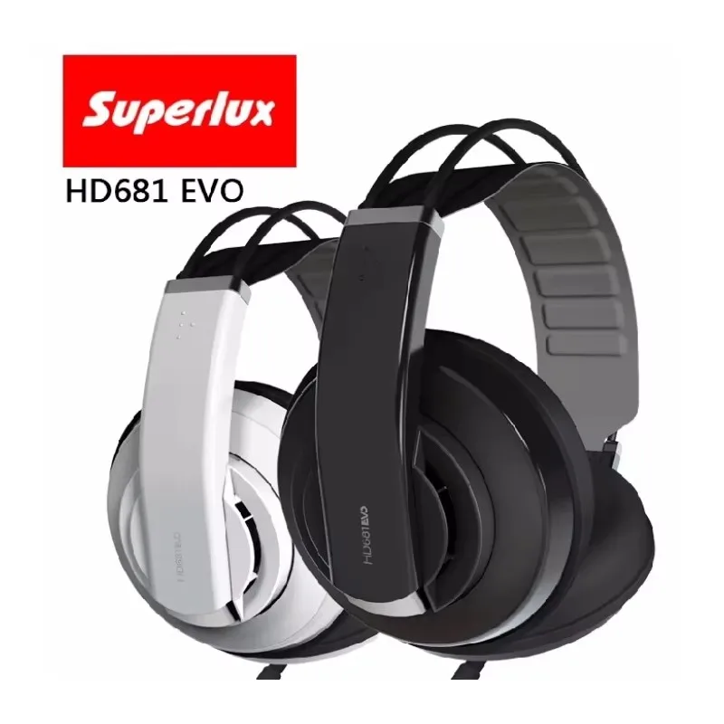 HIFI Stereo Earphones Superlux HD681EVO Semi Open Gamer Electric Piano Mounted Recording Dubbing Music Monitoring Mobile XiaoMi