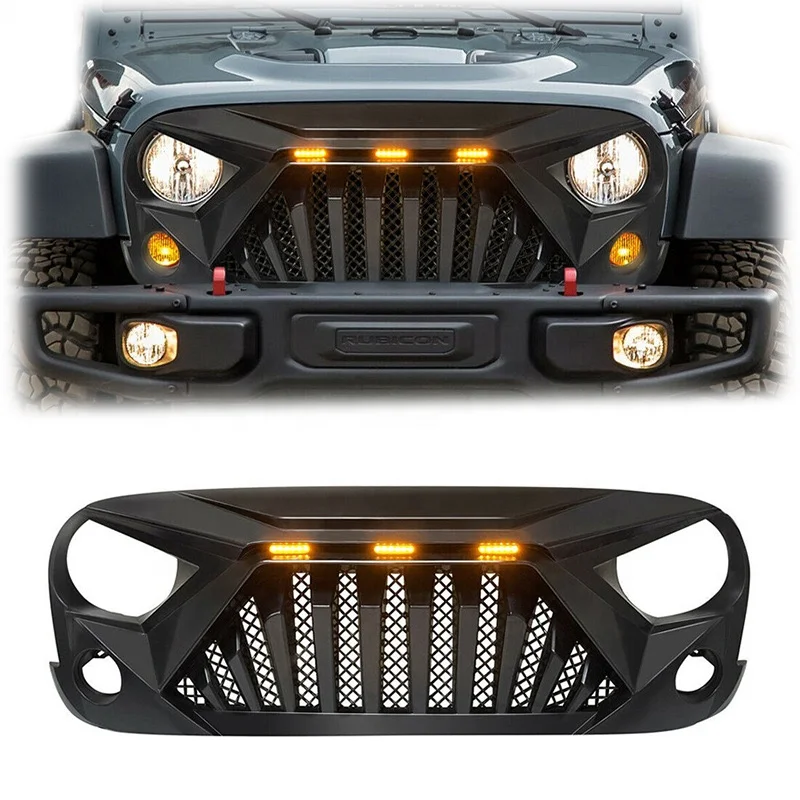 Sell Like Hot Cakes Car Grills Front Bumper Grille For Jeep Wrangler JK 2007-2017 Front Bumper Grille