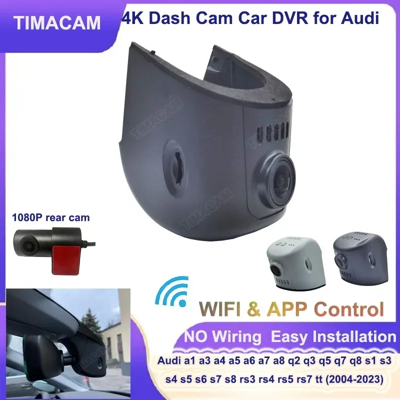 

4K UHD 2160P Wifi Plug and Play Car-DVR for Audi q5 q7 q3 q8 q4 s3 8v s5 b9 s4 b8 tt rs a3 8v 8p a4 b8 b9 a5 a6 c7 a7 DashCam