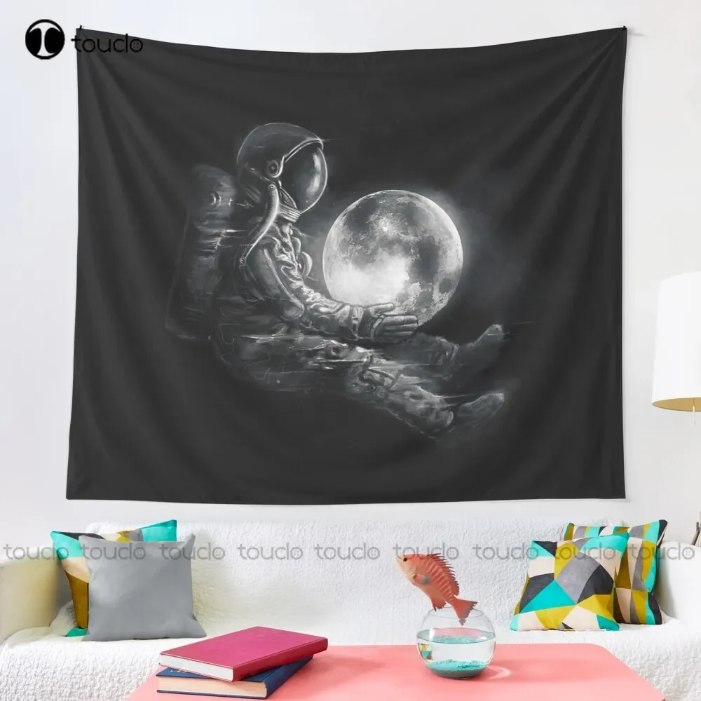 Moon Play Astronaut Moon Space Space Art Tapestry Fashion Tapestry Blanket Tapestry Bedroom Bedspread Decoration Wall Covering