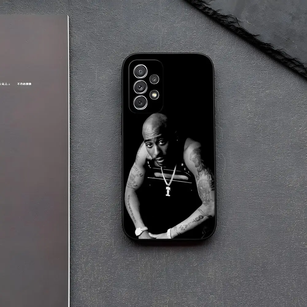 Rapper 2pac Singer Tupac Phone Case For Samsung Galaxy S24 S22 S23 S25 S21 Ultra Fe Plus A15 M54 A25 A54 A24 A52 A53 Coque