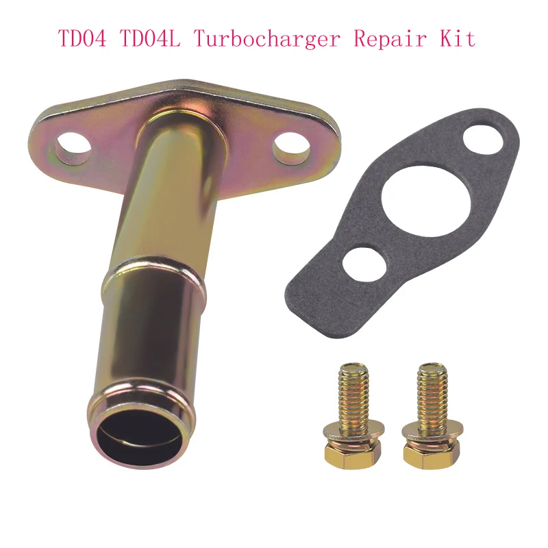 Turbocharger Stainless Steel Gasket Installed to Oil Return Pipe and Water Pipe Fittings Repair Kit Retrofit TD04 TD04L