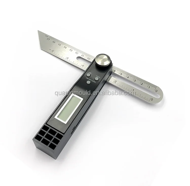 Digital Protractor Movable Sliding T-shaped Angle Ruler Angle Meter Level Ruler Inclinometer Digital Caliper