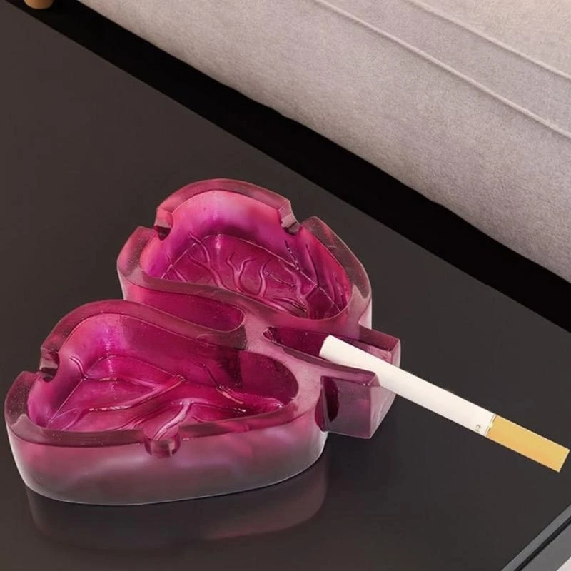 Unique Lung Shaped Ashtray Durable Easy to Clean Prevents Ashes from Flying Perfect Gift for Art Lovers and Smokers B95B